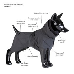 Cyberspace Hundcenter Regntäcke med reflex.